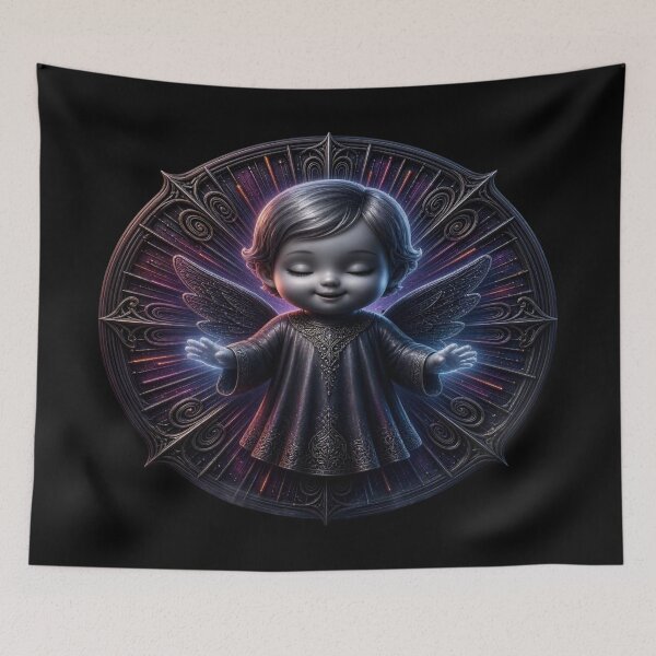 Item preview, Gothic Baby Angel - Mystical Glowing Cherub Art designed and sold by Breezes-of-Ida.