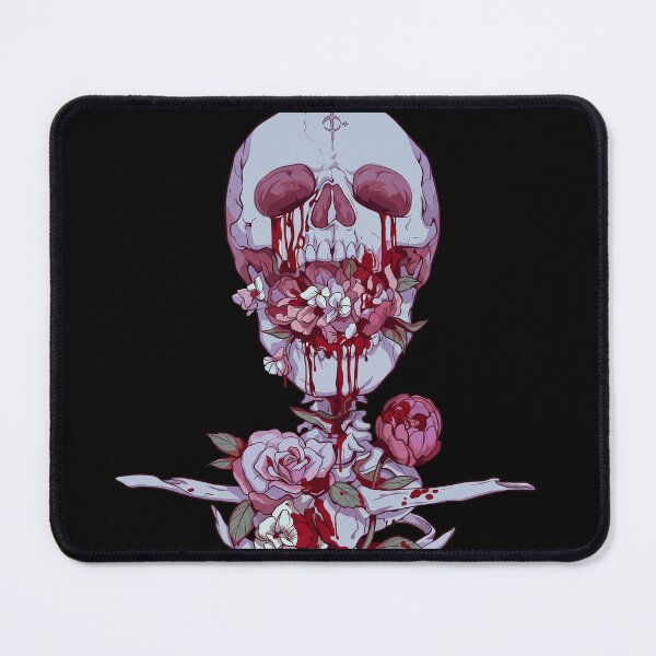 Item preview, Bleeding Flower Skull designed and sold by loosequee.