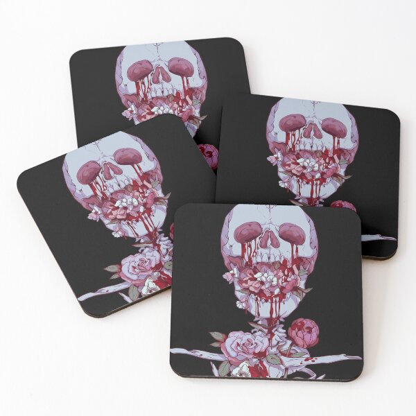 Item preview, Bleeding Flower Skull designed and sold by loosequee.