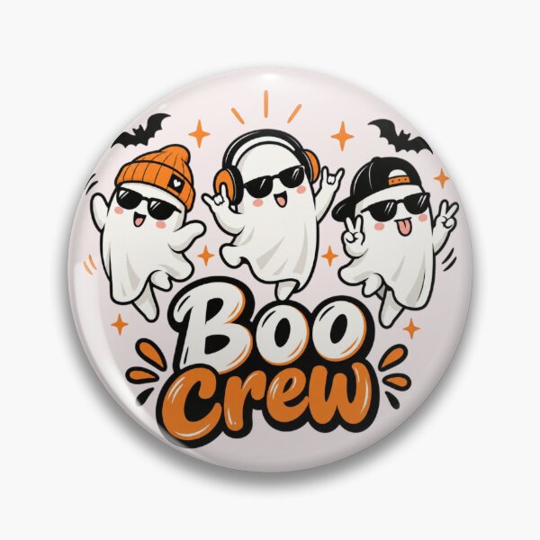 Item preview, Boo Crew Dancing Ghosts – Cute Halloween Ghost Party Kawaii Spooky Design designed and sold by Sanika arts .