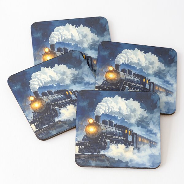 Item preview, Steam locomotive, night journey designed and sold by LiskoDesign.