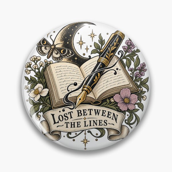 Item preview, Lost Between the Lines – Vintage Poetcore Book & Fountain Pen designed and sold by Vividy.