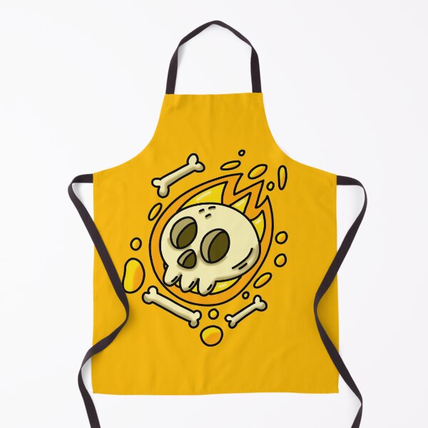 Item preview, Halloween Skull & Bones – Yellow Orange Edition designed and sold by aleajsstuff.