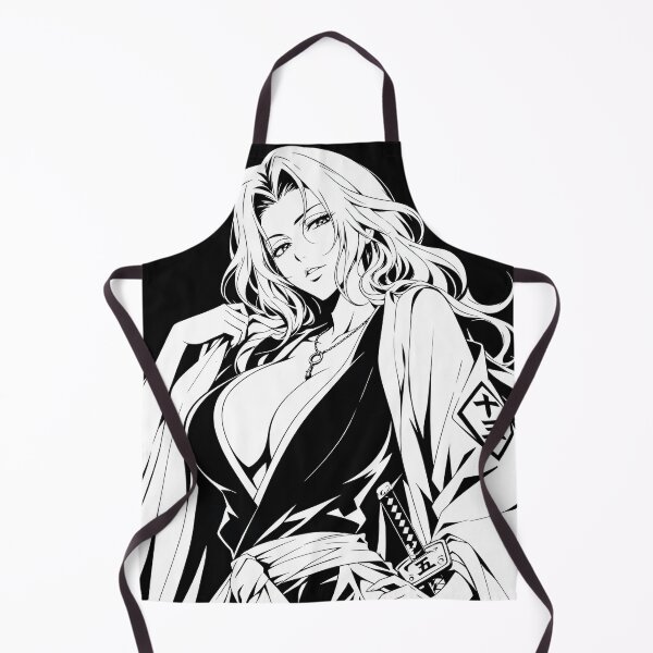 Item preview, Monochrome Samurai Woman – Elegant Black and White Japanese Warrior Art designed and sold by Dyan4.