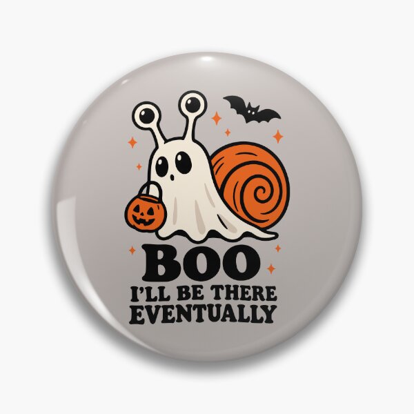 Item preview, Ghost Snail Halloween – Cute Spooky Snail “Boo, I’ll Be There Eventually” designed and sold by Skryp-art.