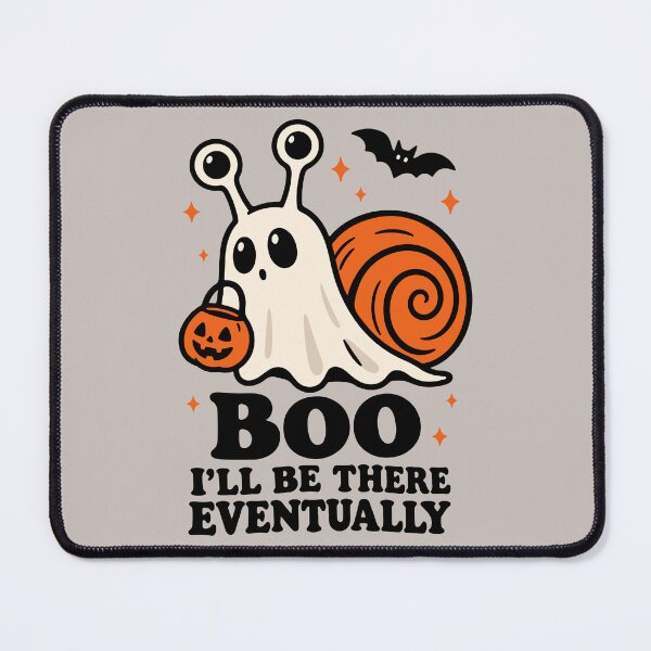 Item preview, Ghost Snail Halloween – Cute Spooky Snail “Boo, I’ll Be There Eventually” designed and sold by Skryp-art.