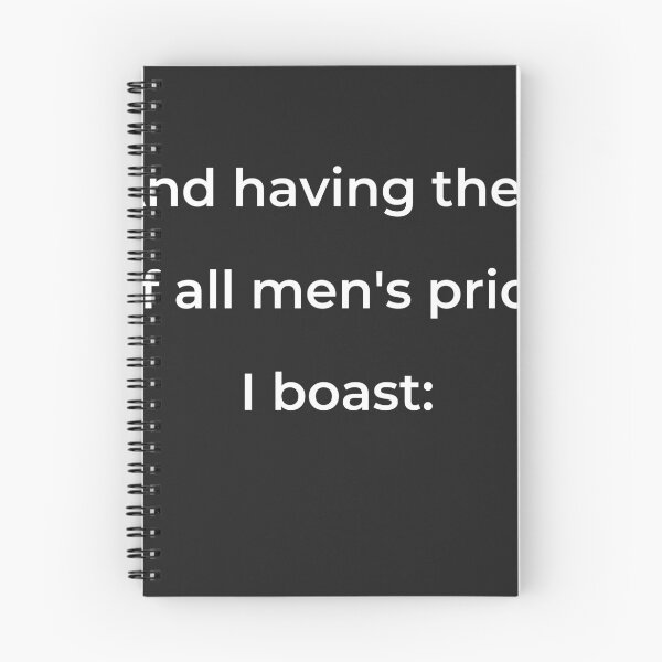Item preview, “And having thee, of all men’s pride I boast:” - print white designed and sold by ariksworld.