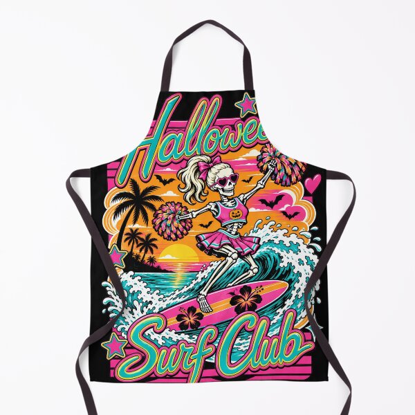 Item preview, Halloween Surf Club Skeleton Surfer Retro Sunset Beach Spooky designed and sold by DianneShelton.