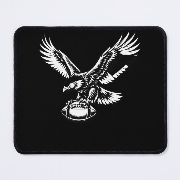 Item preview, Black and White Bald Eagle with Football High Contrast Sports designed and sold by slmfams.