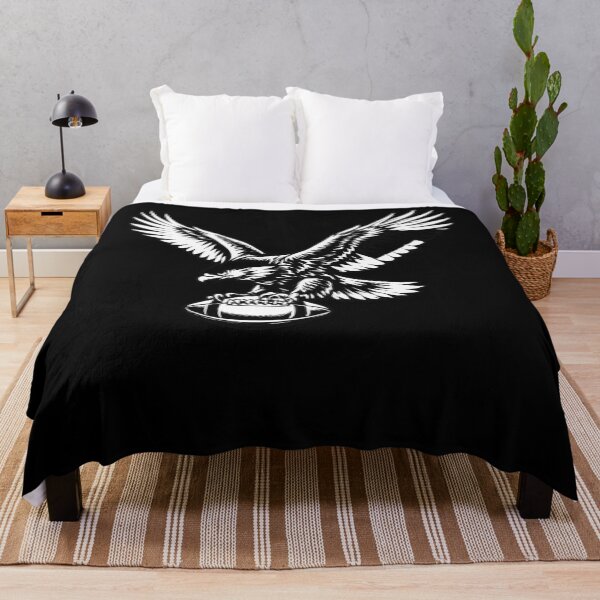 Item preview, Black and White Bald Eagle with Football High Contrast Sports designed and sold by slmfams.