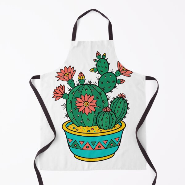 Item preview, Blooming Desert Cactus Cluster Flat Color Illustration designed and sold by seunghus.