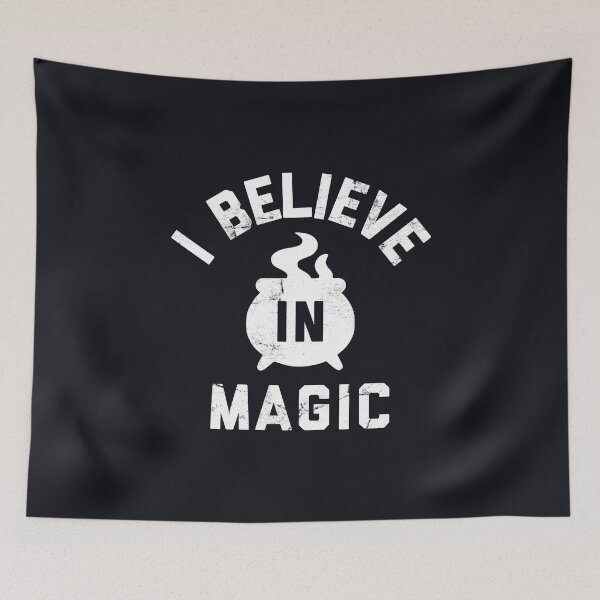 Item preview, I Believe in Magic Funny Magical Fantasy Halloween Witchy Quote #3 designed and sold by SalahBlt.