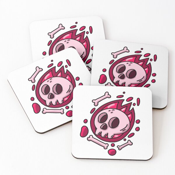 Item preview, Halloween Skull & Bones – Red Edition designed and sold by aleajsstuff.