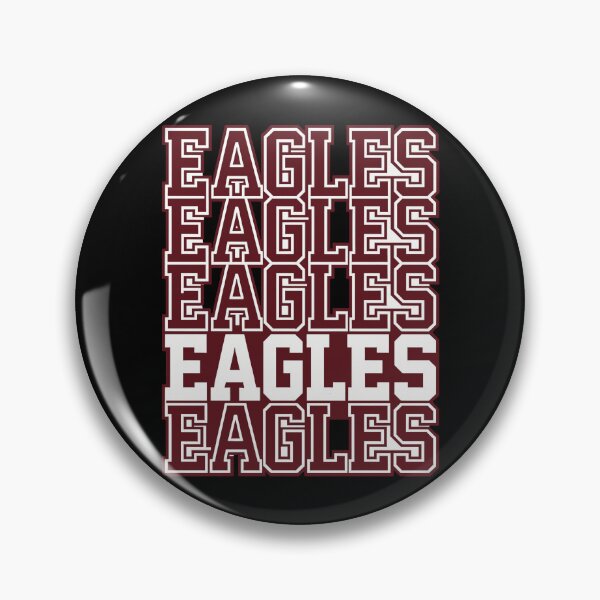 Item preview, Eagles Eagles Eagles Stacked Typography School Spirit Fan designed and sold by slmfams.