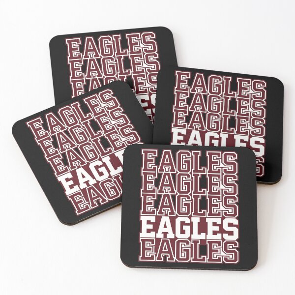 Item preview, Eagles Eagles Eagles Stacked Typography School Spirit Fan designed and sold by slmfams.