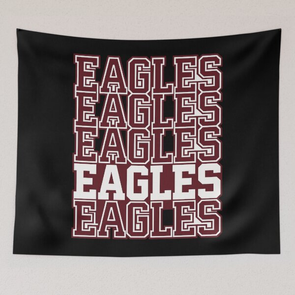 Artikelvorschau, Eagles Eagles Eagles Stacked Typography School Spirit Fan entworfen und verkauft von slmfams.