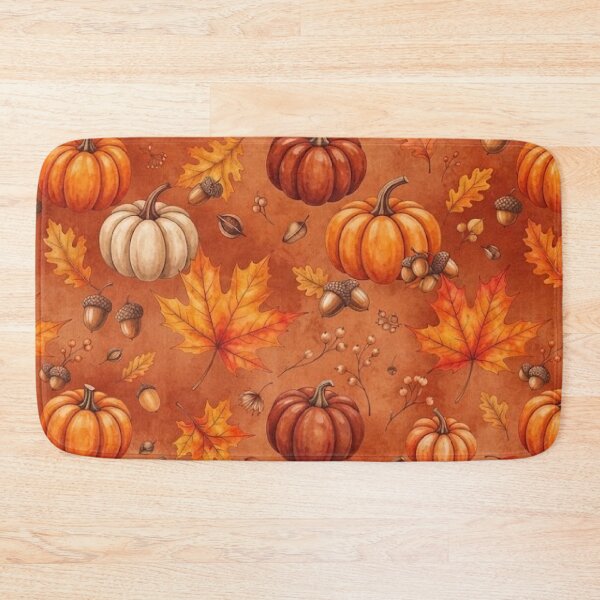 Item preview, Autumn Pumpkin and Fall leaves Pattern / Aesthetic / Thanksgiving Best Selling / Fall Decors / Decorations/ Pillow Cases, Blankets , Socks Phone Case Mug designed and sold by TeenLake.