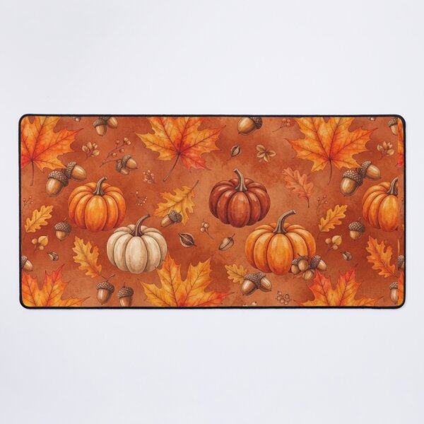 Item preview, Autumn Pumpkin and Fall leaves Pattern / Aesthetic / Thanksgiving Best Selling / Fall Decors / Decorations/ Pillow Cases, Blankets , Socks Phone Case Mug designed and sold by TeenLake.