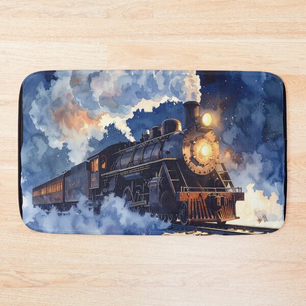 Item preview, Steam locomotive, night journey in the snow designed and sold by LiskoDesign.