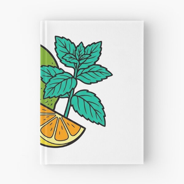 Item preview, Fresh Citrus Slices and Mint Flat Color Illustration designed and sold by seunghus.