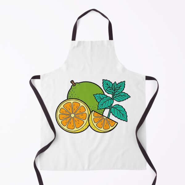 Item preview, Fresh Citrus Slices and Mint Flat Color Illustration designed and sold by seunghus.