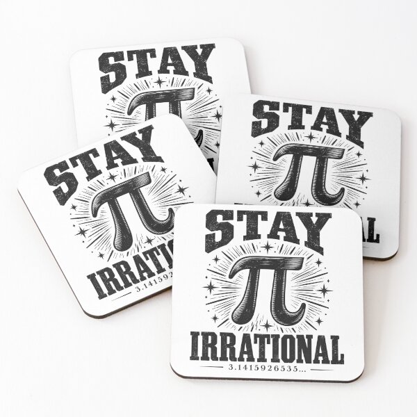 Item preview, Stay Irrational — Pi Math Humor designed and sold by MotionBanana Art.