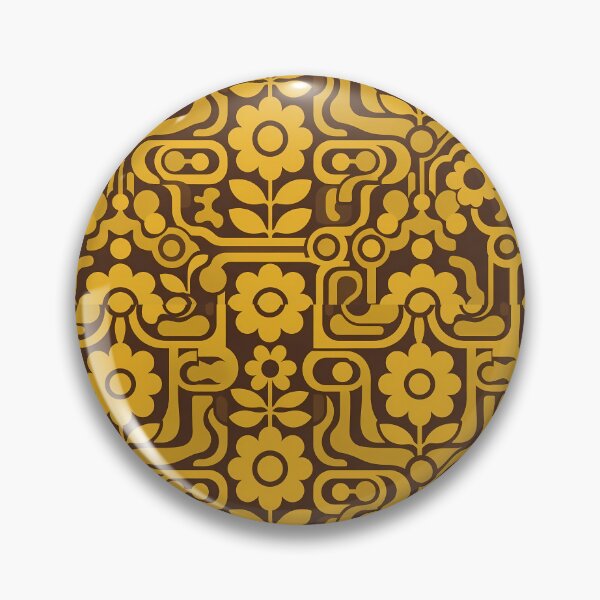 Item preview, Brown Flower Damask Ornamental Seamless Pattern Collection designed and sold by ART ATTACK ZONE.