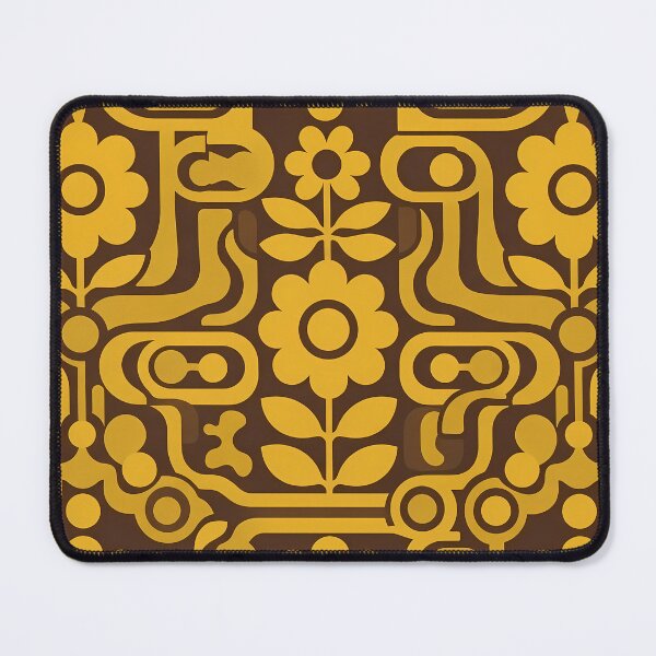 Item preview, Brown Flower Damask Ornamental Seamless Pattern Collection designed and sold by ART ATTACK ZONE.