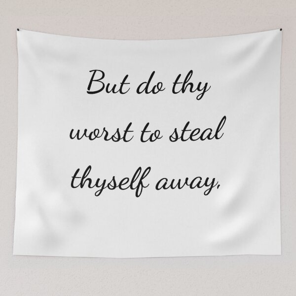 Item preview, “But do thy worst to steal thyself away,” - handwriting black designed and sold by ariksworld.