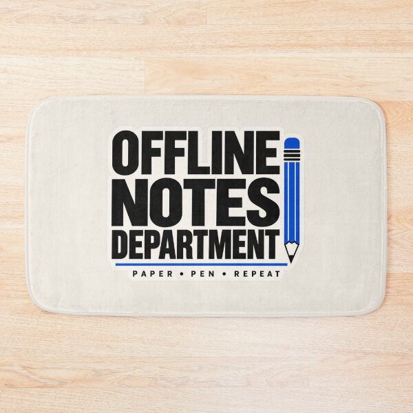 Item preview, Offline Notes Department Sticker – Journaling and Stationery Lover Design designed and sold by astersgraphics.