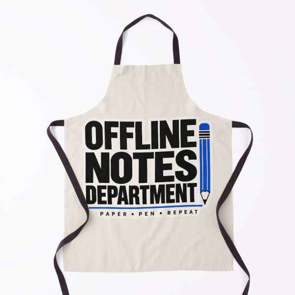 Item preview, Offline Notes Department Sticker – Journaling and Stationery Lover Design designed and sold by astersgraphics.