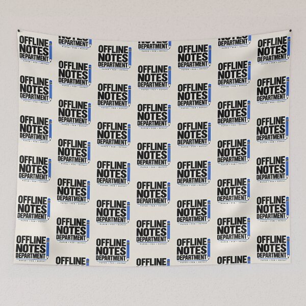 Item preview, Offline Notes Department Sticker – Journaling and Stationery Lover Design designed and sold by astersgraphics.