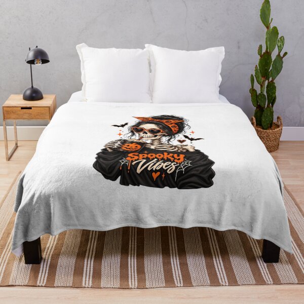 Item preview, Spooky Skeleton Girl Halloween Coffee Vibes designed and sold by Butterfly  Effect.