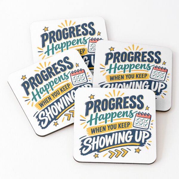 Item preview, Progress Happens When You Show Up designed and sold by PriyankaSonara.