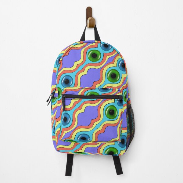 Item preview, Colourful Abstract Seamless Pattern – Hand Drawn Geometric Eye Design – Retro Pop Art, Boho & Maximalist Pattern designed and sold by martinspixs.