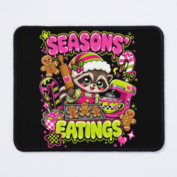 Item preview, Seasons Eatings Raccoon Baking Christmas designed and sold by Design Vibras.
