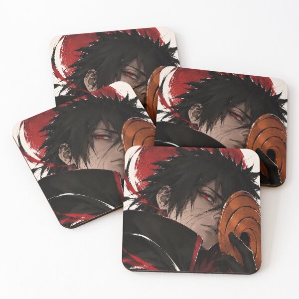 Item preview, Red Eye Masked Warrior – Dark Red and Black Anime Inspired Art designed and sold by Dyan4.