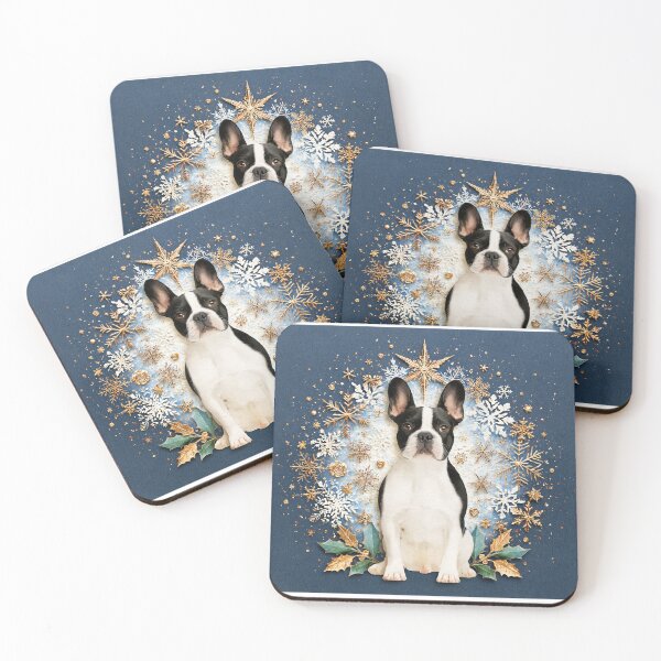 Item preview, Christmas Legends - The French Bulldog & Christmas Art Deco (Parisian Chic) designed and sold by aghnadarragh.