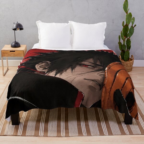 Item preview, Red Eye Masked Warrior – Dark Red and Black Anime Inspired Art designed and sold by Dyan4.