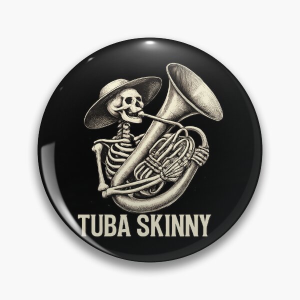 Item preview, Tuba Skinny Skeleton Funny Musician Band Humor designed and sold by slmfams.
