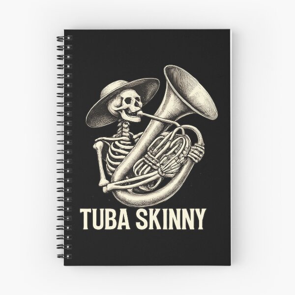 Item preview, Tuba Skinny Skeleton Funny Musician Band Humor designed and sold by slmfams.