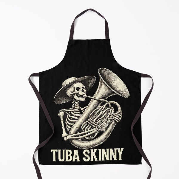 Item preview, Tuba Skinny Skeleton Funny Musician Band Humor designed and sold by slmfams.