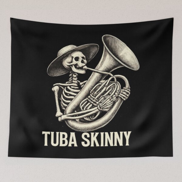 Item preview, Tuba Skinny Skeleton Funny Musician Band Humor designed and sold by slmfams.