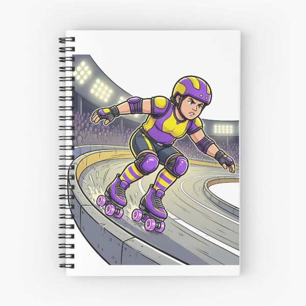 Item preview, Roller Derby Charge Cartoon Skater Art designed and sold by DIUMERI.