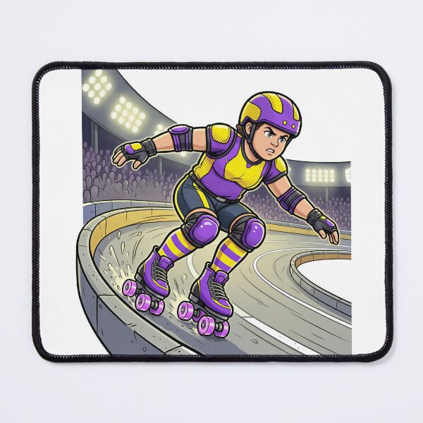 Item preview, Roller Derby Charge Cartoon Skater Art designed and sold by DIUMERI.