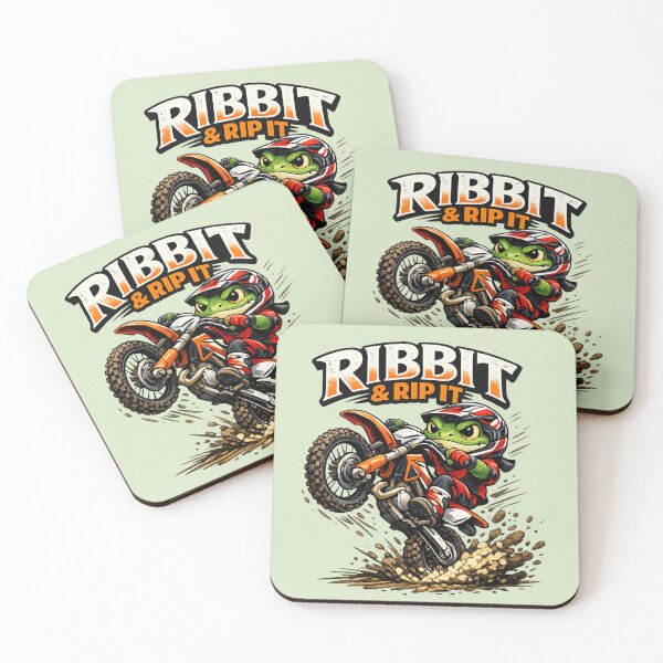 Item preview, Ribbit & Rip It – Extreme Frog Motocross designed and sold by Safe Haven Pets.