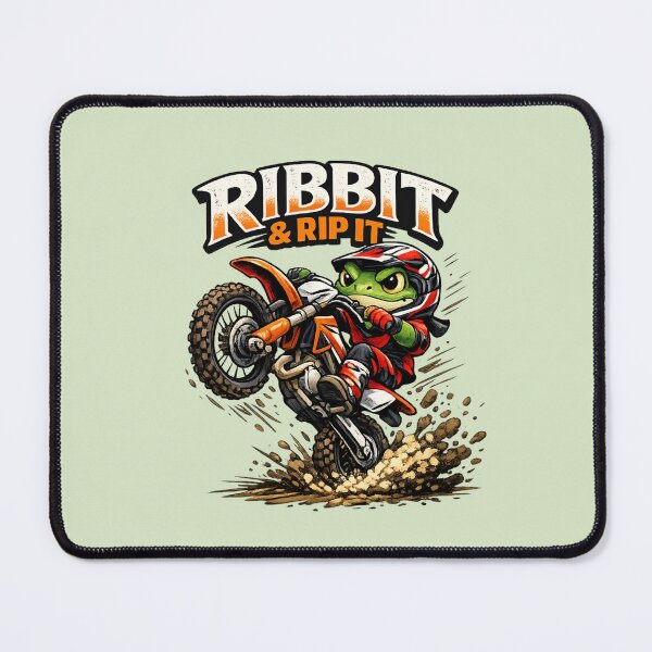 Item preview, Ribbit & Rip It – Extreme Frog Motocross designed and sold by Safe Haven Pets.