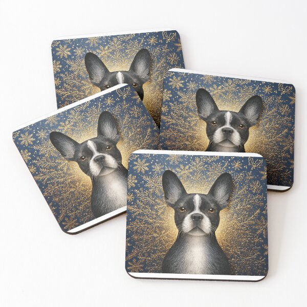 Item preview, Christmas Legends - The French Bulldog & Christmas Art Deco (Parisian Chic) designed and sold by aghnadarragh.