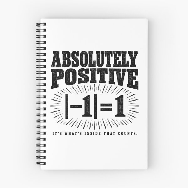 Item preview, Absolutely Positive — Absolute Value Math Pun designed and sold by MotionBanana Art.