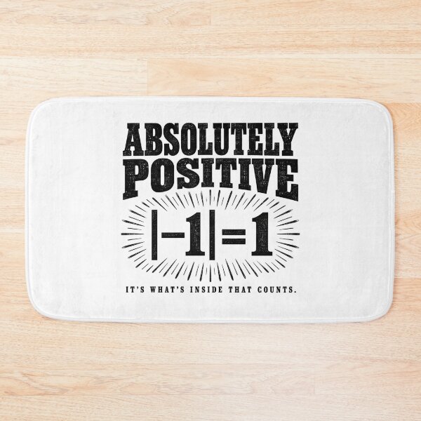 Item preview, Absolutely Positive — Absolute Value Math Pun designed and sold by MotionBanana Art.